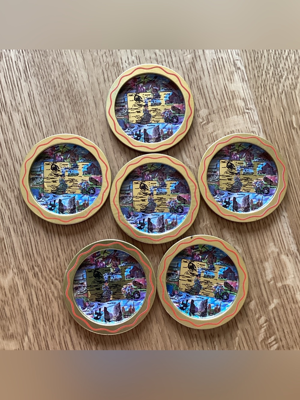Vintage Souvenir Colorado Metal Coasters
